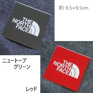 2枚セット TNF Square Logo Sticker NN32349 NT RED 新品 防水素材