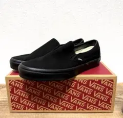 US企画 新品 希少 30cm VANS SLIP ON all black