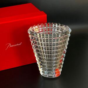 M-4576 ☆ 1円スタート ☆ Baccarat バカラ EYE アイベース アイ フラワーベース クリスタル H:15cm 花瓶 花器 箱付 インテリア