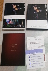 ZARD　DVD what a beautiful moment　坂井泉水　負けないで　揺れる想い 君がいない　アンケートハガキ付き　 ベスト　送料 230円～ 