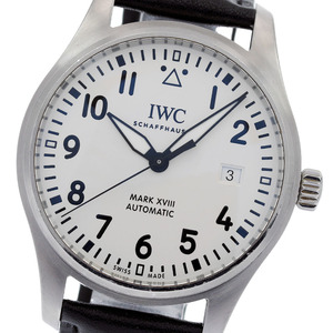 IWC IWC SCHAFFHAUSEN IW327002 パイロットウォッチ マークXVIII デイト 自動巻き メンズ 良品 保証書付き_826722