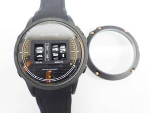 SONNEゾンネ 難有 ジャンク品 クオーツ腕時計 S163PG-BK　№2673
