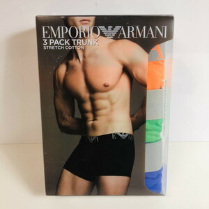 ICH【未使用品】未開封 EMPORIO ARMANI エンポリオアルマーニ ボクサーパンツ 3枚セット サイズM 下着〈106-241019-AA-4-ICH〉