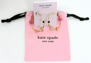 【未使用】kate spade ケイトスペード ピアス アクセサリー フープピアス ゴールド ◎6229-2