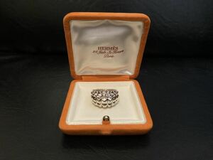 Vintage Hermes Medor ring ヴィンテージ エルメス メドール リング 52 11号 シェーヌダンクル アクロバット クレッシェンド アレア