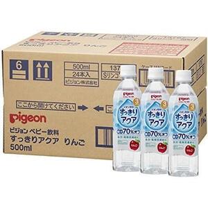 ベビー飲料 すっきりアクア りんご味 (ペットボトル) 【子ども ジュース(飲みやすい 甘さ控えめ)】 500ml×24本