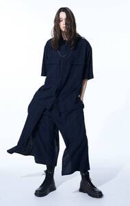 店頭4万1800円、、★新品 ヨウジヤマモト Yohji Yamamoto RANDOM STRIPES LAYERED PANTS パンツ