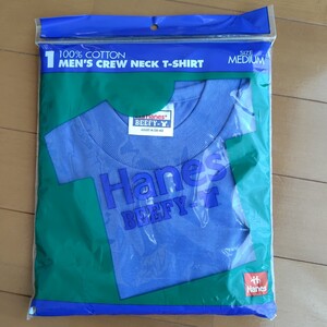 90s ヘインズ ビーフィ Hanes BEEFY Tシャツ M デッドストック