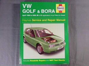 0D3F5　[洋書]　VW GOLF&BORA Service and Repair Manual　フォルクスワーゲン　2006年　Haynes