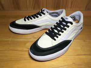 ★VANS バンズ US企画 BERLE PRO バール プロ 白×黒 28.0cm 美品 Used 検 ERA スリッポン Old Skool ハーフ キャブ SK8 オールドスクール