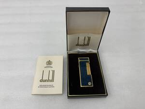 240335◆dunhill　ダンヒル　ラピスブルー　ローラー　ライター　火花OK　写真追加あり　レターパック発送◆F