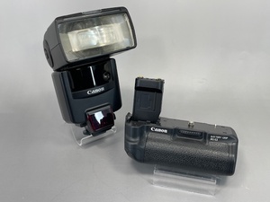 キャノン Canon SPEED LITE 540EZ / BATTERY GRIP BG-E3 スピードライト バッテリーグリップ 2点おまとめ USED品