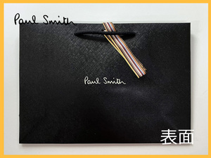 【未使用品】ポールスミス　小物用 紙袋 黒 ワイド　3枚セット　Paul Smith ショッパー