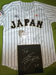 WBC 侍ジャパン 大谷翔平 直筆サインユニフォーム 直筆サインボール 直筆サイン色紙セット　ロサンゼルスドジャース JAPAN