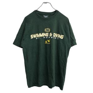 Champion 半袖 プリントTシャツ Mサイズ チャンピオン グリーン 古着卸 アメリカ仕入 t2206-4220