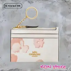 COACH コーチ ミニ スキニー ID ケース・フローラル プリント