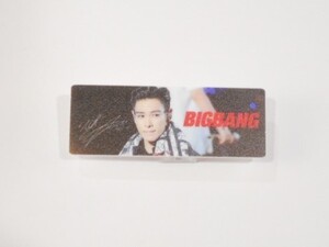 韓国 K-POP☆BIGBANG ビックバン TOP☆ホワイトアクリルネームバッチ　名札　B-91