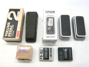 1000円スタート ボリュームペダル KORG VOLUME PEDAL FK-3 ZOOM EXPRESSION PEDAL FP02M/FP02 BOSS FOOT SWITCH FS-5U/FS-5L 12 LL6034