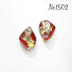 No.1502 大ぶり レジンピアス レジンイヤリング ハンドメイドピアス