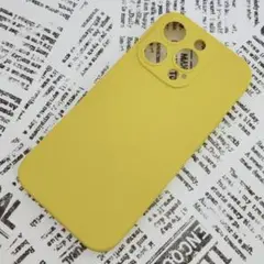 iPhone 14Pro シリコンケース (11) イエロー