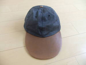 HAT ATTACK NEW YORK LEATHER CANVUS CAP 灰茶 帽子 革綿