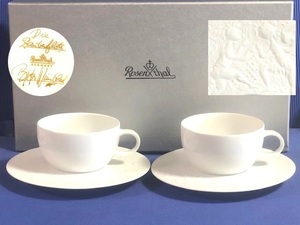 ◎ローゼンタール Rosenthal ティーカップ＆16cmソーサー2客セット 「魔笛」◎L63箱付