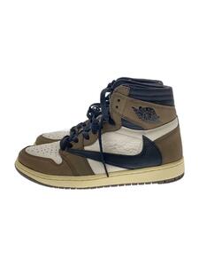 NIKE◆AIR JORDAN 1 HIGH OG TS SP/エアジョーダン1ハイ/ホワイト/CD4487-100/27cm