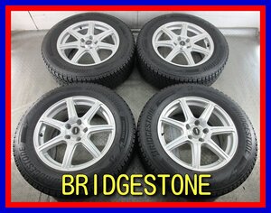 ■中古タイヤホイール■　BRIDGESTONE TOPRUN 17インチ 7J +45 5H 114.3 BRIDGESTONE DM-V3 4WD 225/65R17 102Q 激安 送料無料 K292