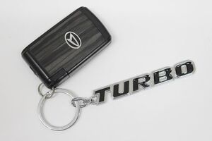 turbo エンブレムキーホルダー ターボ おしゃれ カスタム キャスト ポルシェ BMW ダウンサイジングターボ パジェロミニ ムーヴ EKスペース