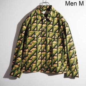 C1048P ▼DRIES VAN NOTEN ドリスヴァンノッテン▼ 22SS VILSONI デニムジャケット ベージュ グリーン ブラック M シーズンレス rb mks