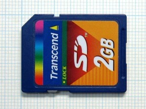 ★Transcend ＳＤメモリーカード ２ＧＢ 中古★送料８５円・１８５円