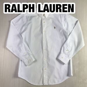 POLO BY RALPH LAUREN ポロ バイ ラルフローレン 長袖シャツ 170 ホワイト 刺繍ポニー ユースサイズ
