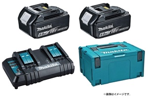 (マキタ) パワーソースキット SH1 A-68317 バッテリBL1860Bx2本+2口急速充電器DC18SH+マックパックタイプ3のセット品 18V対応 makita