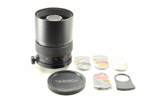 【良上品】YASHICA ヤシカ LENS REFLEX 500mm F8 ミラーレンズ / フィルター5種セット #4135