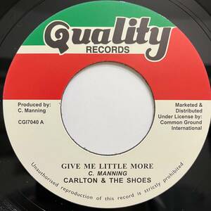 新品 7” Carlton & The Shoes - Give Me Little More ★ レコード オルガンバー サバービア クボタタケシ フリーソウル muro His And kiyo