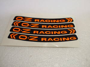 先日入荷 2023 新作 O・Z Racing ホイール ステッカー 蛍光オレンジ モトGP MotoGp 4枚セット（1台分）レプソルホンダ HRC 