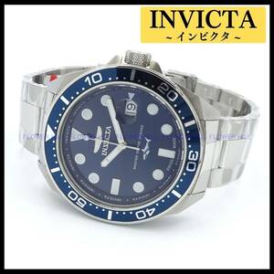 【新品・送料無料】インビクタ INVICTA 腕時計 メンズ クォーツ スイスムーブメント カレンダー PRO DIVER 39865 ブルー メタルバンド