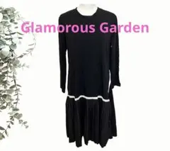 【Glamorous Garden】長袖ロングワンピース ドッキング 変形