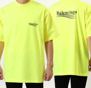 即決 完売品 BALENCIAGA バレンシアガ オーバーサイズ キャンペーン ロゴ プリント Tシャツ 希少サイズXXS クリーニング済み