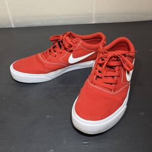 NIKE スニーカー ナイキ LOW シューズ レッド カジュアル ロー SB 27cm