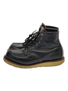 RED WING◆レースアップブーツ・モックトゥ/US7.5/BLK