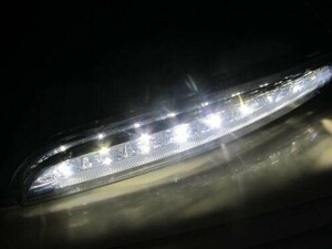 ●ポルシェ 987ボクスター 前期用フロントLED補助ライト/ポジションライト/ランニングデイライト/フォグランプ/BOXSTER/PORSCHE/GTS/