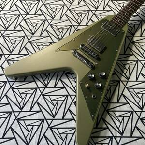 Gibson / FlyingV ” Green Gold “- ZEEK REBUILT 