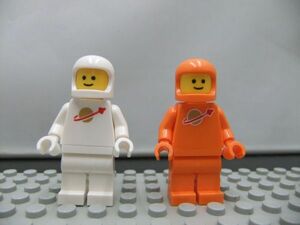 E10　レゴ　ミニフィグ　宇宙飛行士・オレンジ＆ホワイト　セット　新品未使用　LEGO社純正品