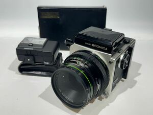 ZENZA BRONICA ETRS　ゼンザブロニカ　 ZENZANON EⅡ 1:2.8 f=75mm　動作未確認　部品どり　パーツ　カメラ部品 