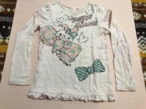 メゾピアノ　長袖カットソー 130センチ　トップス　キッズ　ジュニア　女の子　長袖Tシャツ mezzo piano