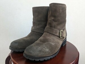 【値下げ】DIESEL ディーゼル スエード エンジニアブーツ 25.5cm US8.5 茶色 ブラウン ビンテージ加工 小さめのサイズ感