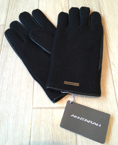 新品【ANNTARAH】HERRITAGE GLOVES SIZE:MAN BLACK 日本未上陸!! アルパカ×ベビーアルパカ使用