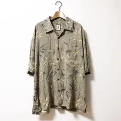 ALOHA SHIRTS アロハシャツ バンブー 竹 プリント オープンカラー