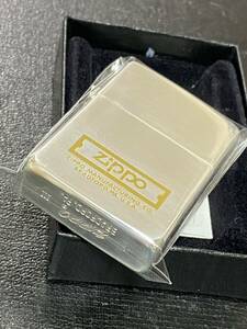 zippo 筆記体 ヴィンテージ 1987年製 シルバー ゴールドラベル 希少モデル シルバーインナー 1987年製 ケース 保証書付き